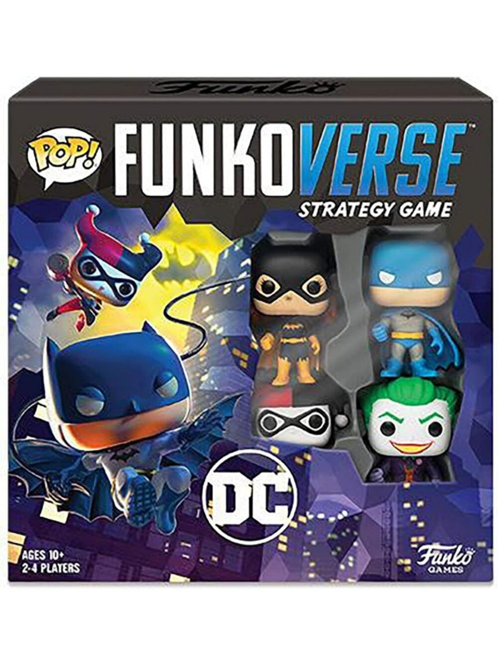DC Comics Funkoverse 100 4-Pack Board Game | Strategy, Fun, Collectible Game